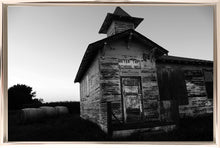 Load image into Gallery viewer, Black and White Montana School House
